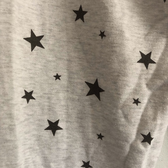 Hippie Rose joggers, comfortable, warm, star print, with pockets, cuffed ankles - Picture 5 of 5